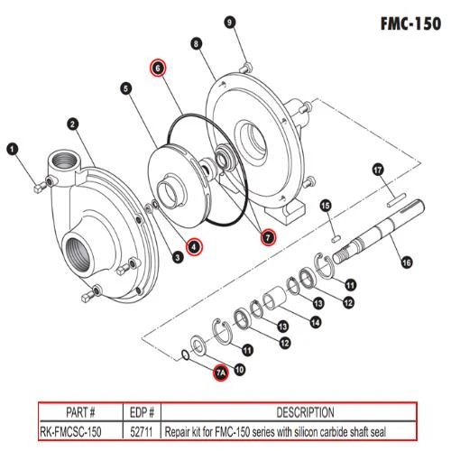 ACE FMC 150 Series Silcon Carbide Repair Kit - RK-FMCSC-150