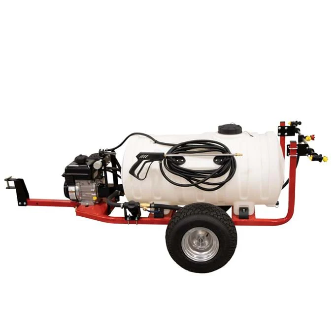 FIMCO 65 Gallon Trailer Sprayer with 4 Roller Pump and Broadcast Nozzles - 5303640