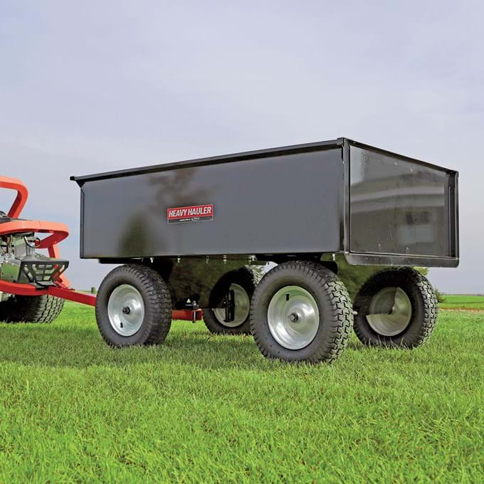 FIMCO 17 Cu Ft Trailer Cart Steel Bed Steerable 4 Wheel - 5301398 - Image 2