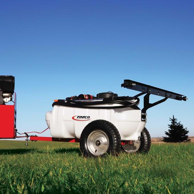 FIMCO 15 Gallon Value Trailer Sprayer with 1.2 GPM Pump and 2 Nozzle Boom - 5303198 - Image 2
