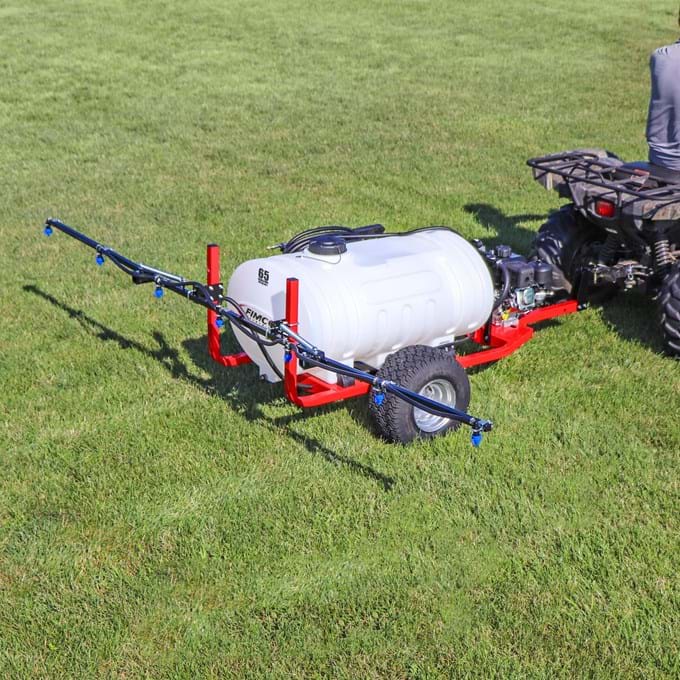 FIMCO 65 Gallon Trailer Sprayer with 4 Roller Pump and 7 Nozzle Boom - 5303639 - Image 2