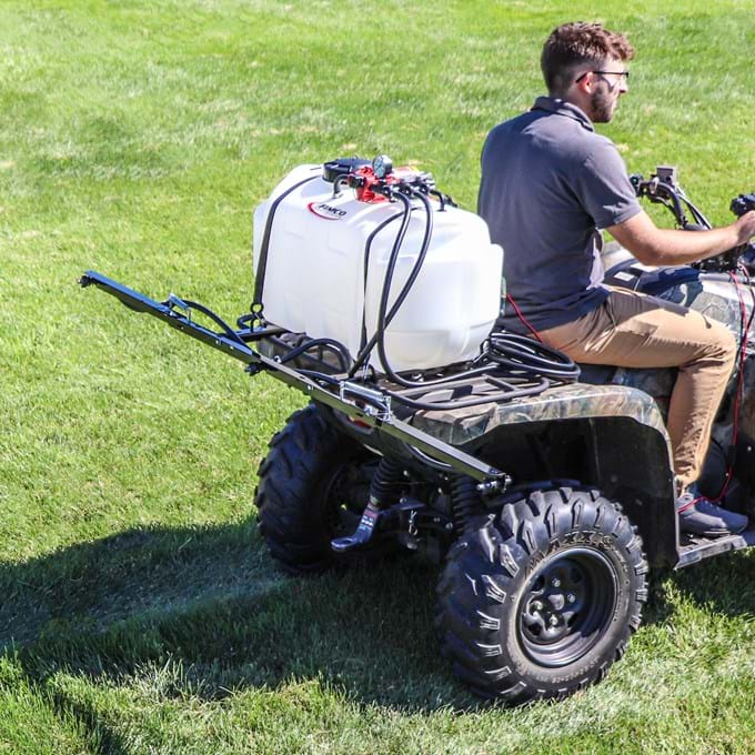 FIMCO 25 Gallon Value ATV Sprayer with 2.4 GPM Pump and 3 Nozzle Boom - 5303648 - Image 2