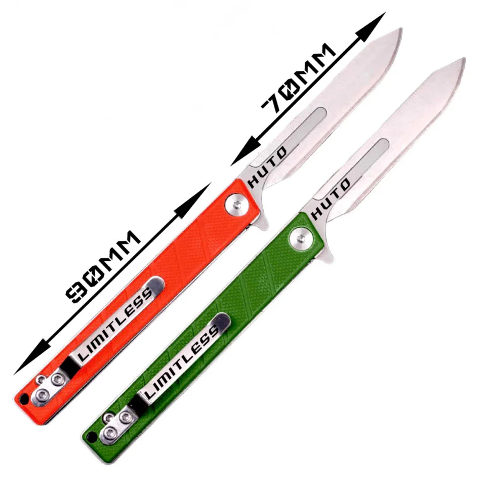 HUTO Limitless Folding Replacement Blade Knife Orange - HU-LMTS-KNV-ORG - Image 2