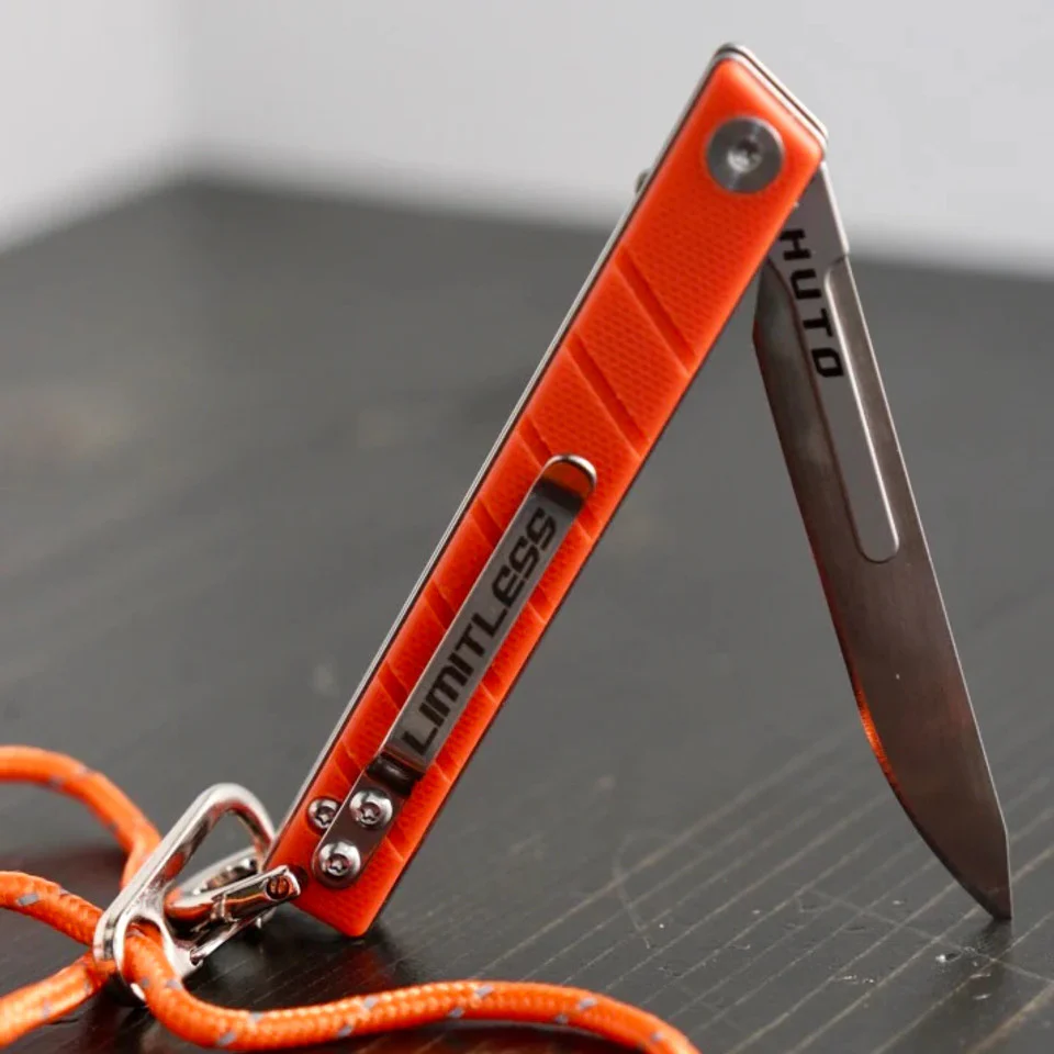 HUTO Limitless Folding Replacement Blade Knife Orange - HU-LMTS-KNV-ORG - Image 3