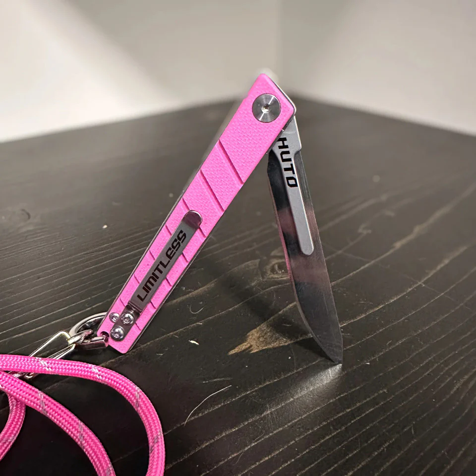 HUTO Limitless Folding Replacement Blade Knife Pink - HU-LMTS-KNV-PINK - Image 2