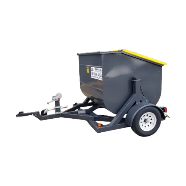 U-DUMP Portable Waste Utility Trailer - 3.5 Yard Bin - TWE-UD35