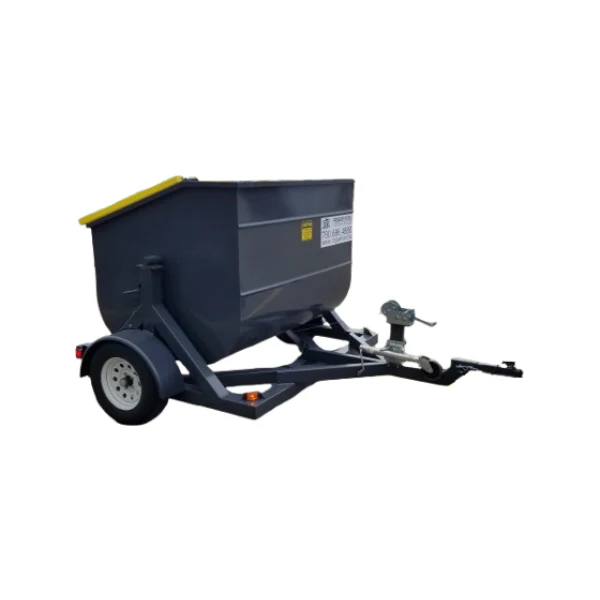 U-DUMP Portable Waste Utility Trailer - 3.5 Yard Bin - TWE-UD35 - Image 2