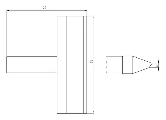 WELLER Rtu 330 K Ms Tip Blade 33.0 - WEL-T0050106999