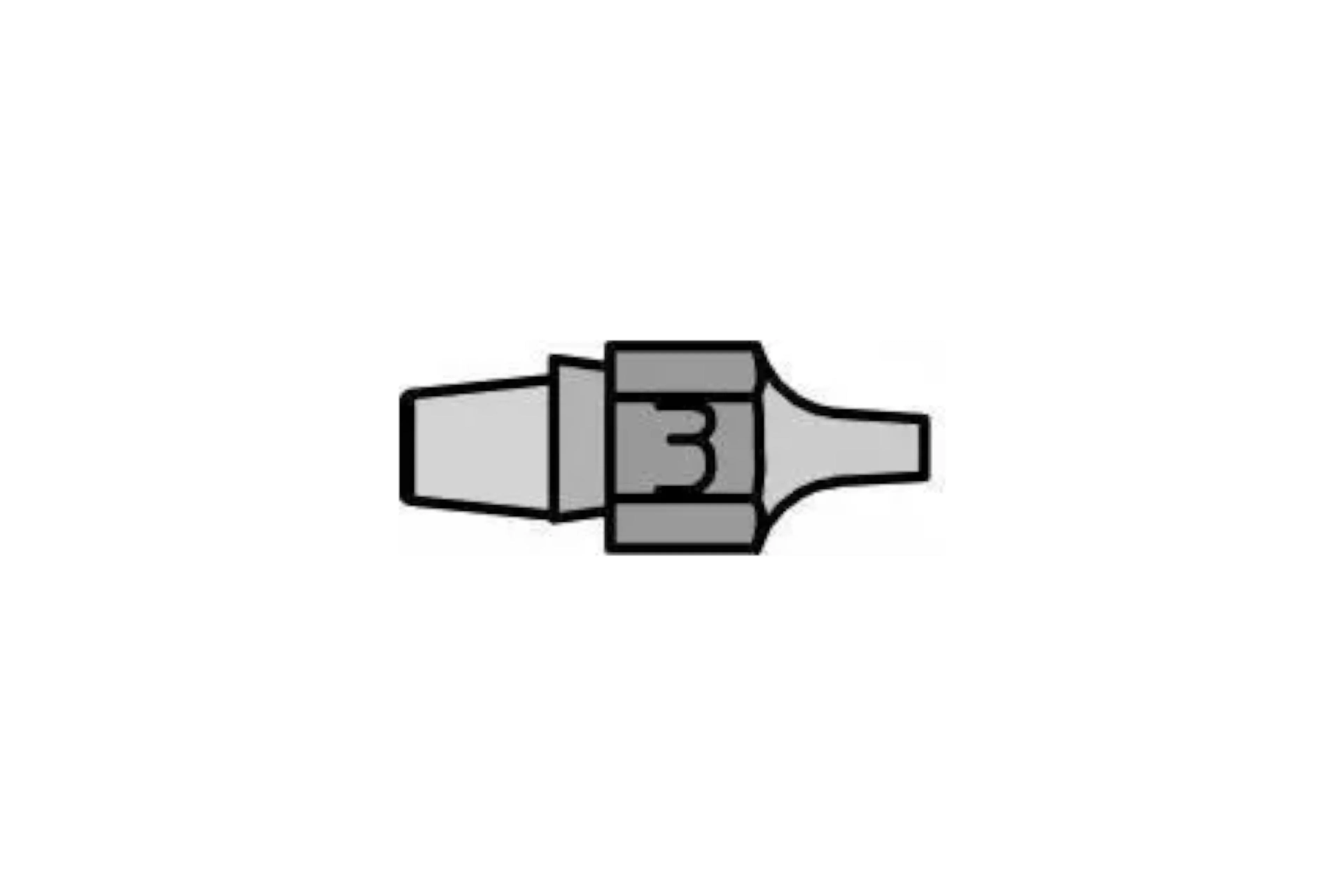 WELLER Dx 120 Tip,Desoldering,2.5X1.1,Dxv80 - T0051315299 - WEL-T0051315299