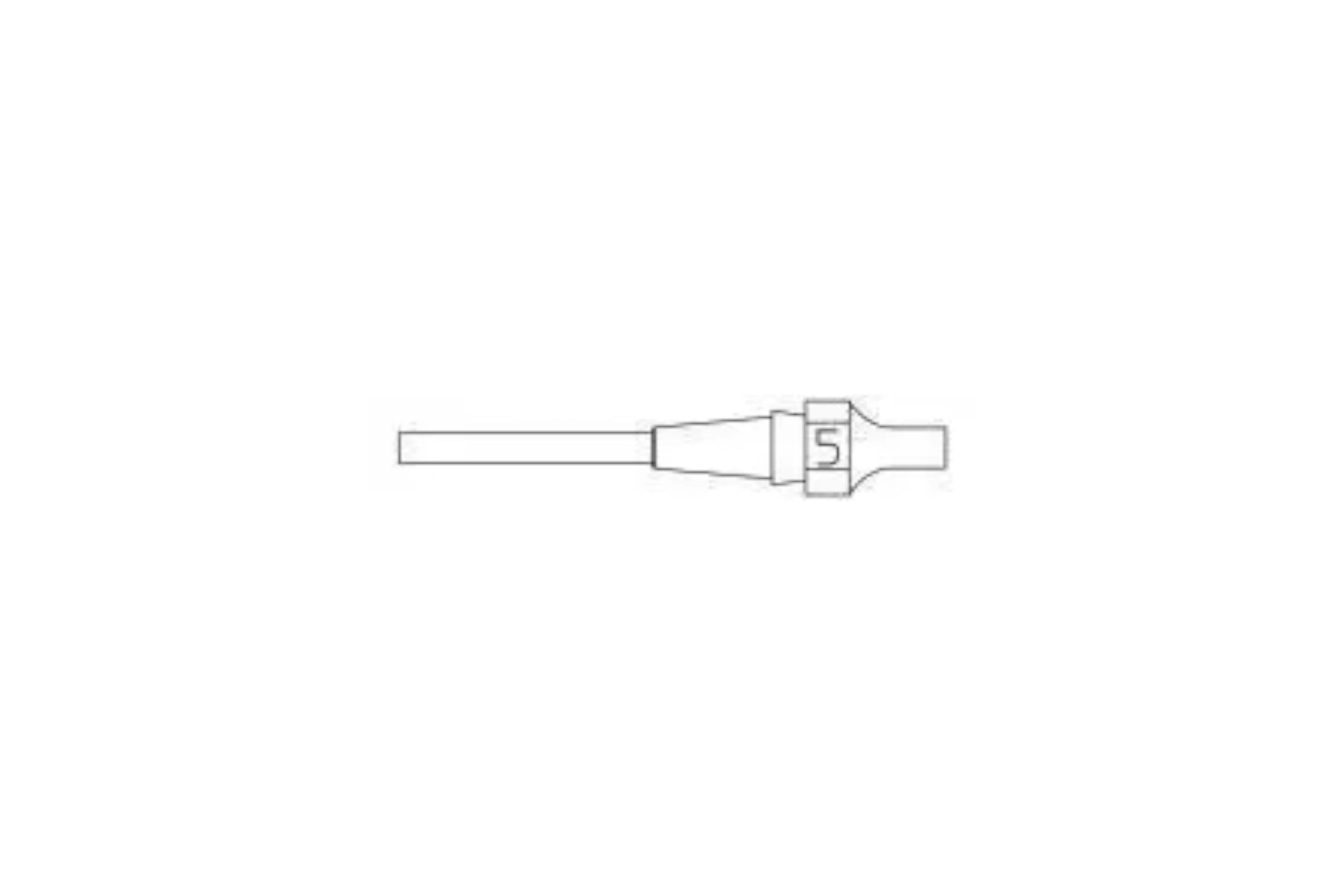 WELLER Xds 5 Desoldering Tip 1.8X3.3   L 10.5Mm - T0051325499 - WEL-T0051325499