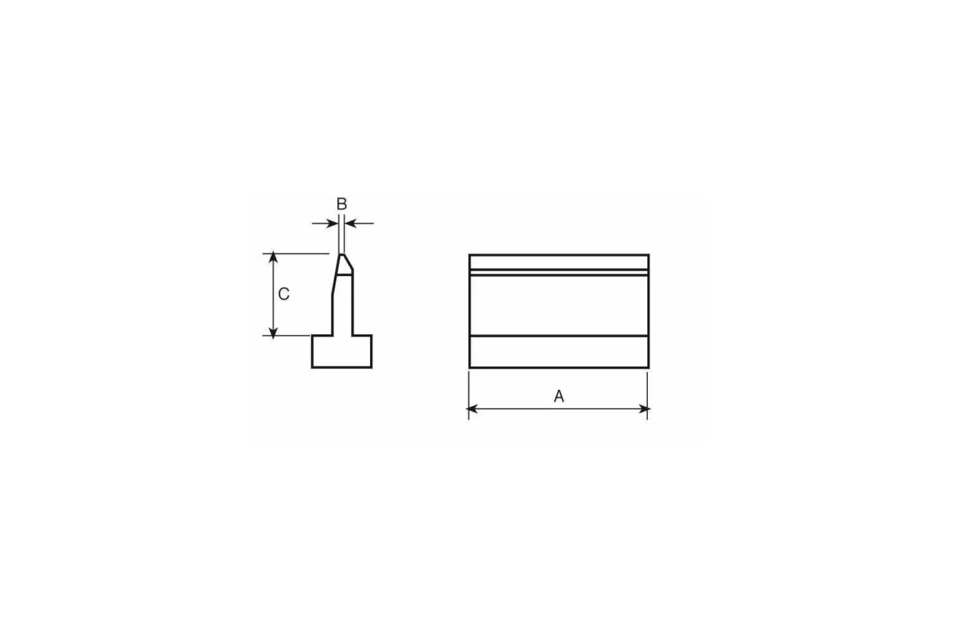 WELLER Smt02 Tip Bl 16.8X0.6X7.1Mm W/O Barrel - T0054450299N - WEL-T0054450299N