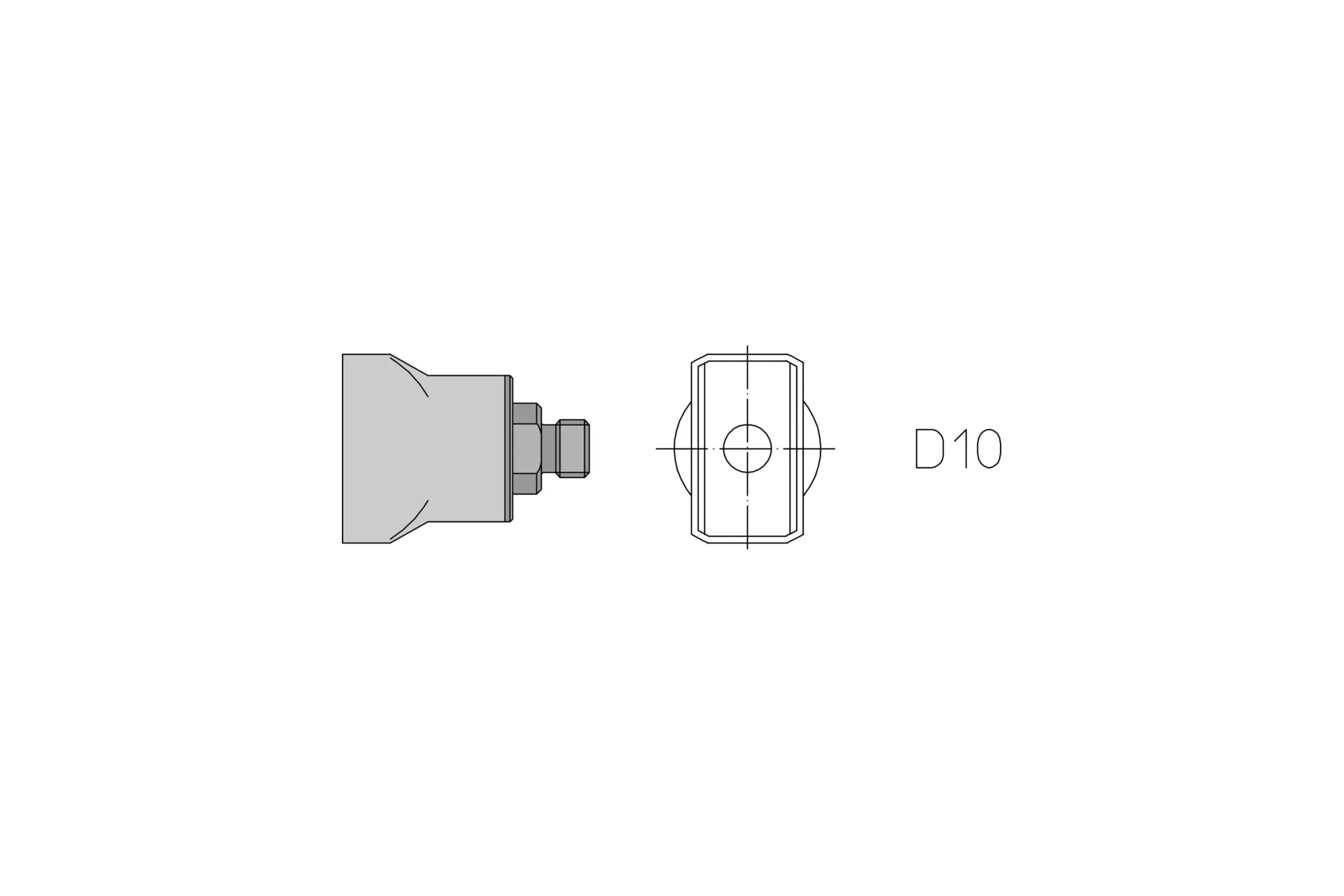 WELLER D10 Hotgas Nozzle 10,0X18,0 - T0058727784N - WEL-T0058727784N