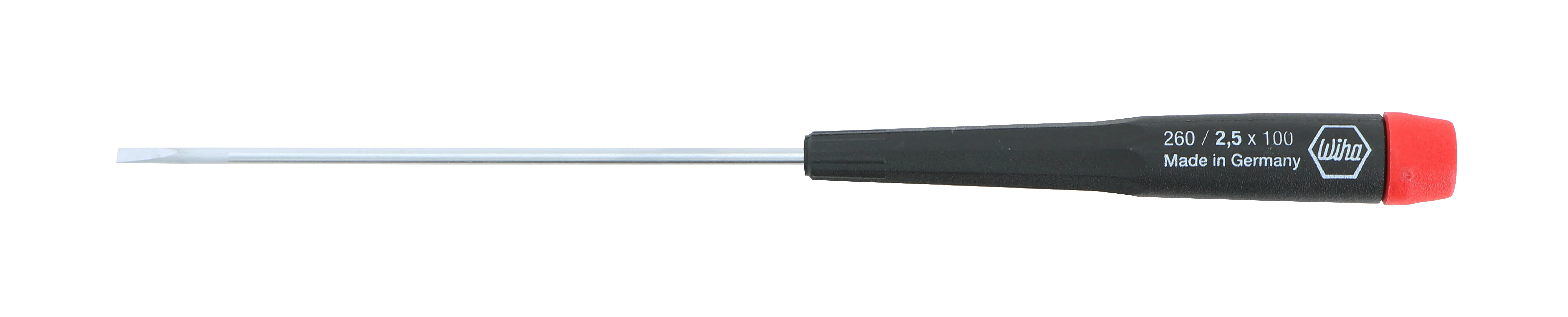 WIHA TOOLS Precision Slotted Screwdriver 2.5Mm X 100Mm - WIH-26027