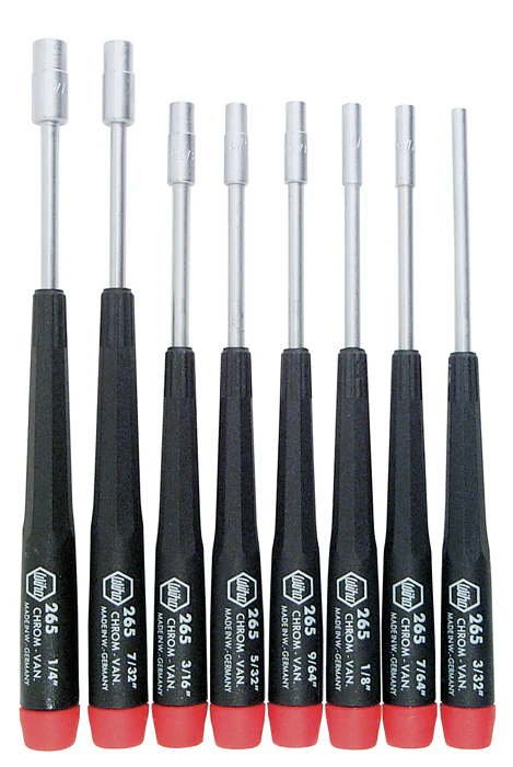 WIHA TOOLS 8 Piece Precision Nut Driver Set - Inch - 26591 - WIH-26591