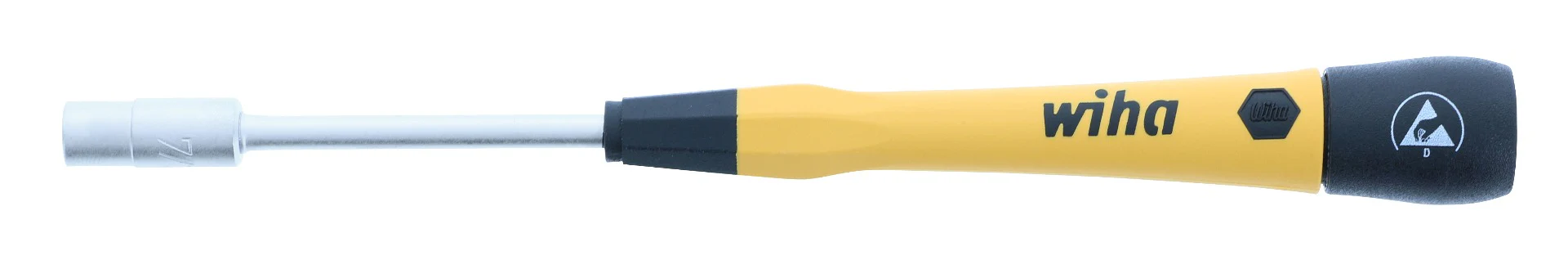 WIHA TOOLS Esd Safe Picofinish Precision Nut Driver - 7/32" X 60Mm - WIH-27776