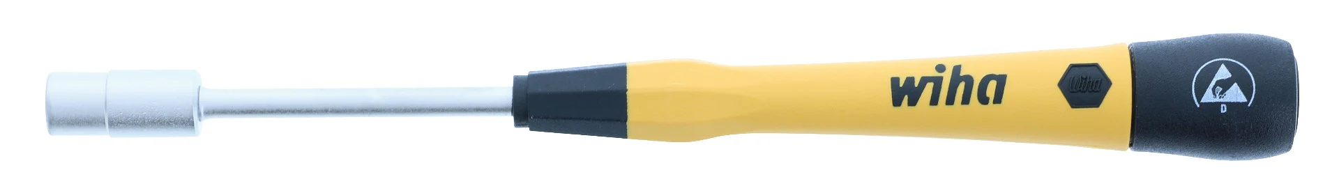 WIHA TOOLS Esd Safe Picofinish Precision Nut Driver - 1/4" X 60Mm - WIH-27777