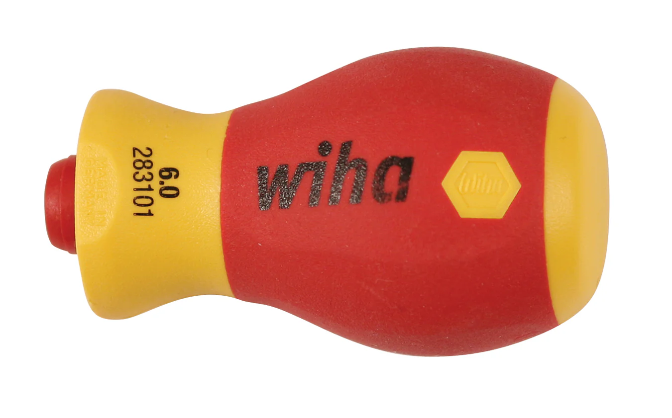 WIHA TOOLS Insulated Softfinish Stubby Slimline Blade Handle - WIH-28302