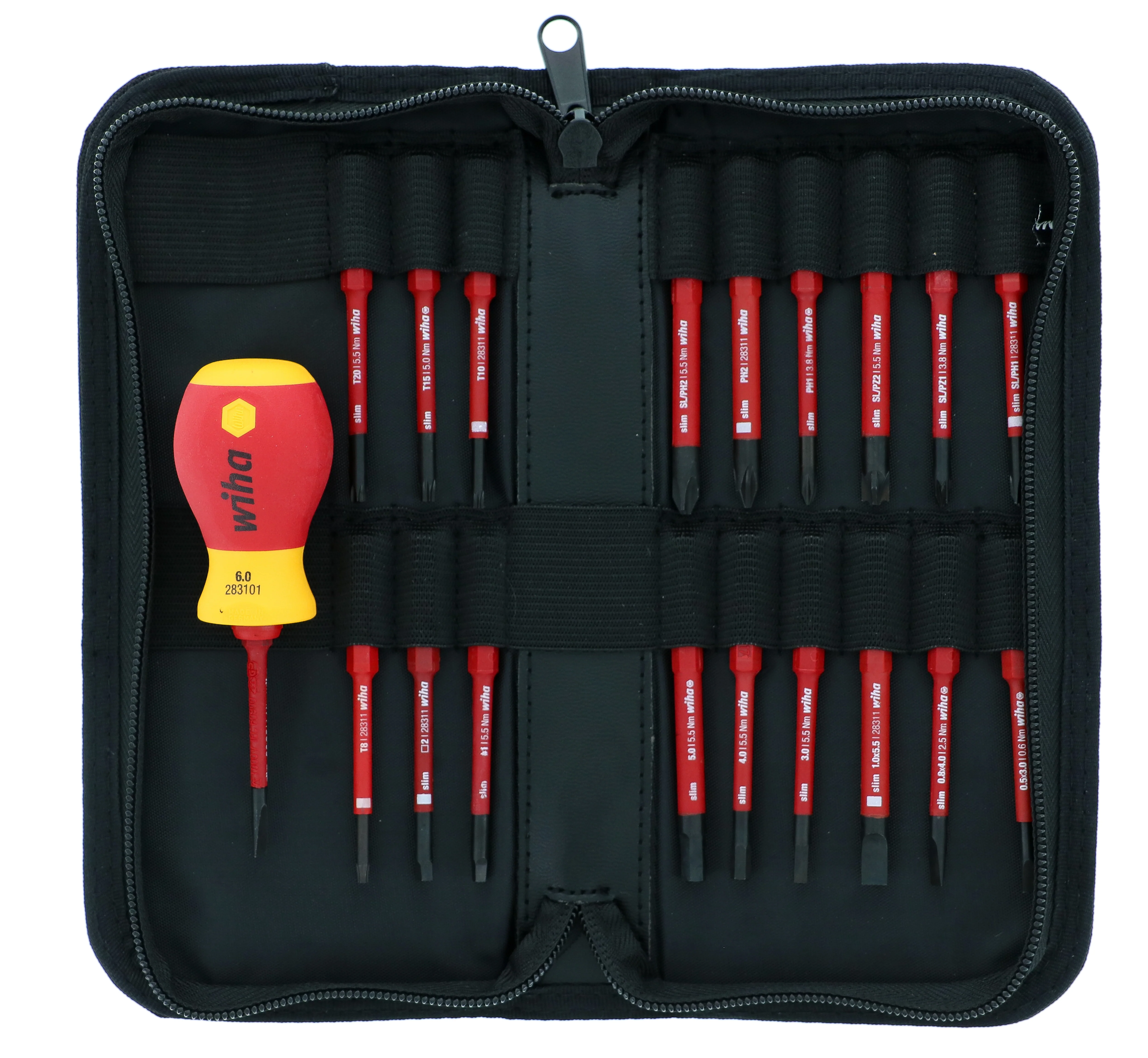 WIHA TOOLS 20 Piece Insulated Softfinish Slimline Blade Set - WIH-28396