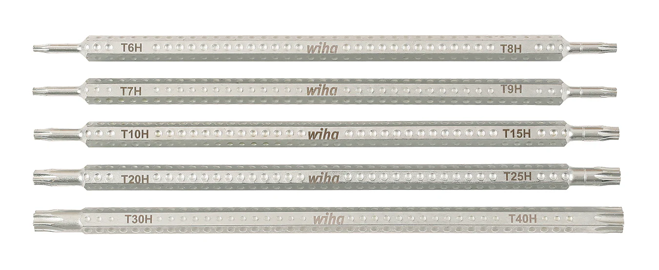 WIHA TOOLS 5 Piece Drive-Loc Vi Security Torx Blade Set - WIH-28477