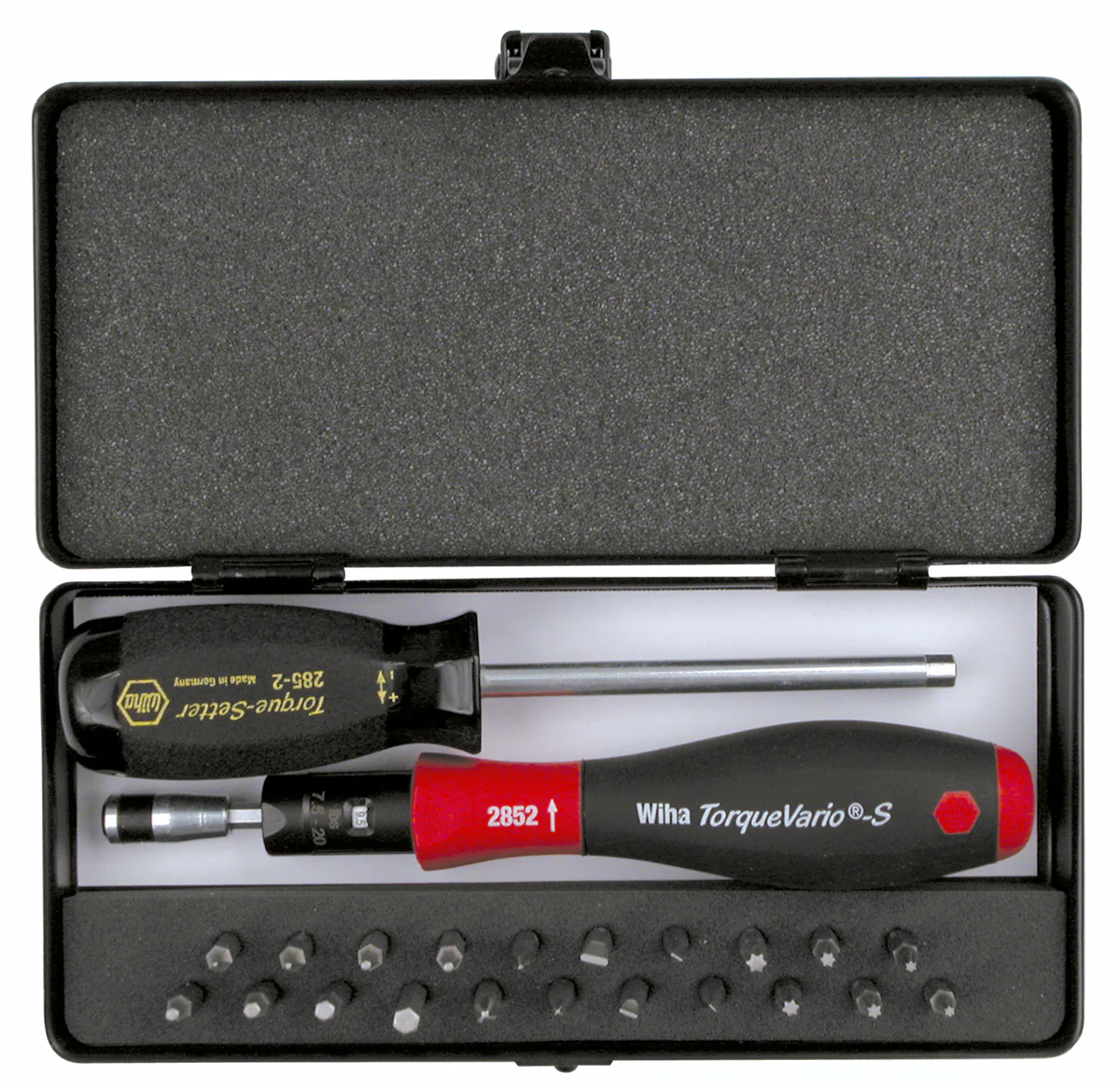 WIHA TOOLS 24 Piece Torquevario-S Microbits Set - 28593 - WIH-28593