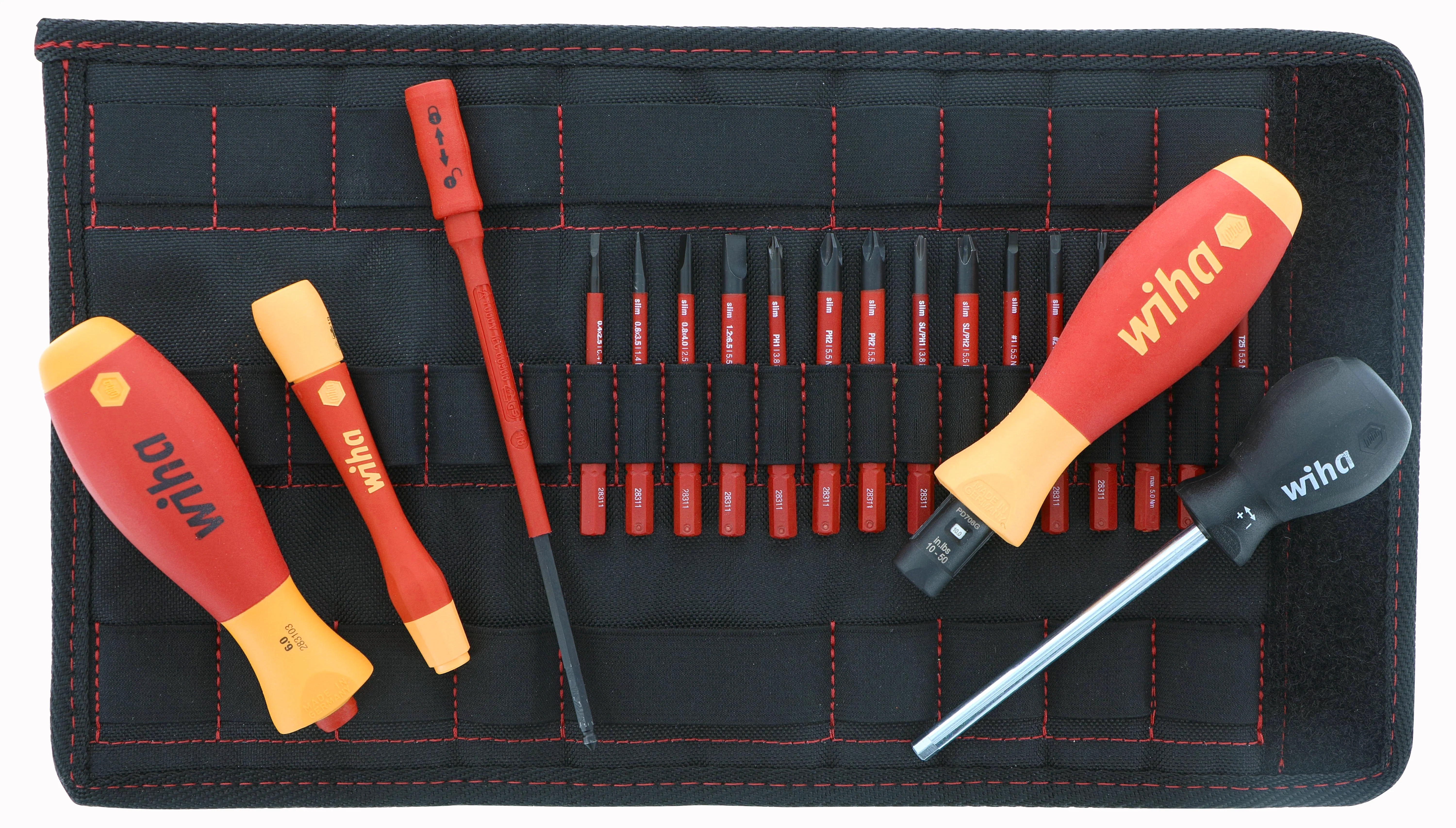 WIHA TOOLS 20 Piece Insulated Torquecontrol And Slimline Blade Set - WIH-28781