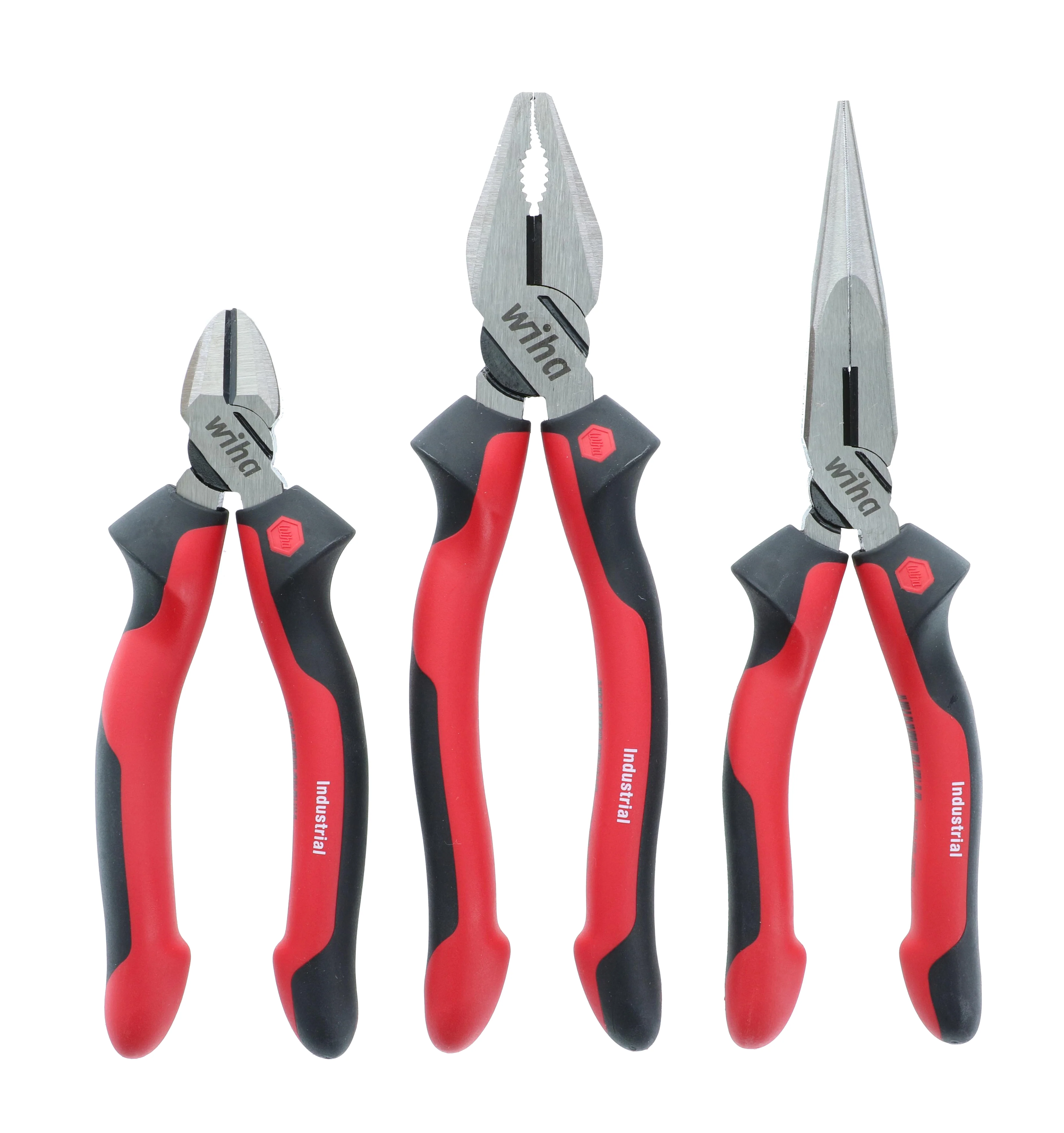WIHA TOOLS 3 Piece Industrial Classic Grip Pliers Set - WIH-30964