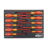 WIHA TOOLS 10 Piece Insulated Softfinish Cushion Grip Screwdriver Tray Set - WIH-32080