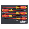 WIHA TOOLS 5 Piece Insulated Softfinish Cushion Grip Screwdriver Tray Set - WIH-32081
