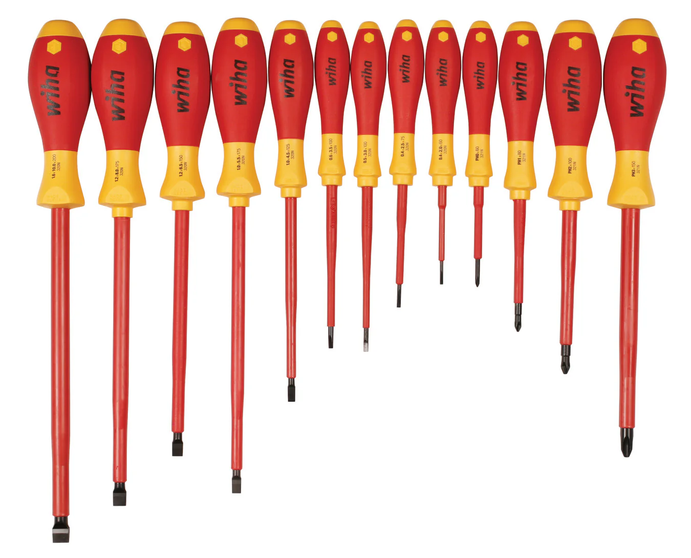 WIHA TOOLS 13 Piece Insulated Softfinish Screwdriver Set - WIH-32094