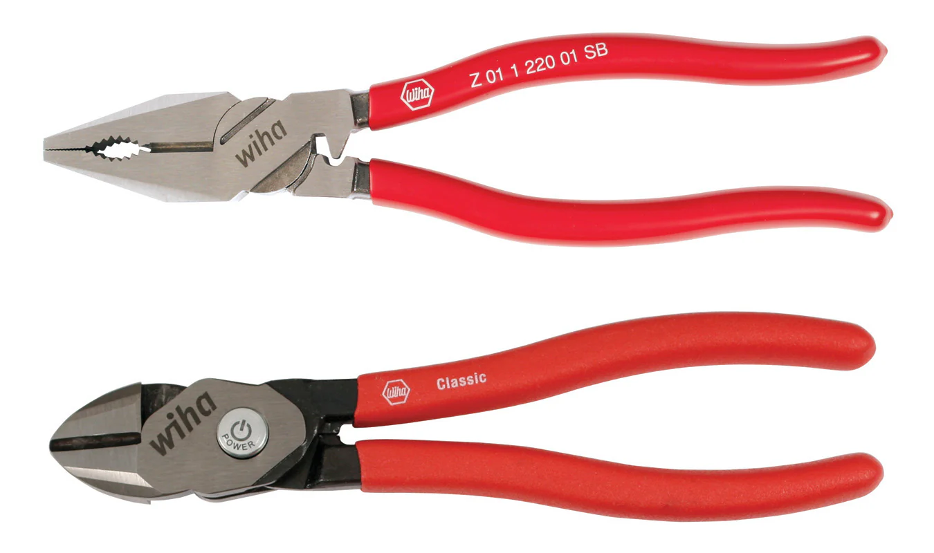 WIHA TOOLS 2 Piece Classic Grip Ne Style Lineman"S And Bicut Supercut Set - WIH-32640