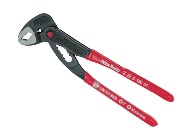 WIHA TOOLS Classic Grip Adjustable Push Button Pliers 7" - WIH-32664