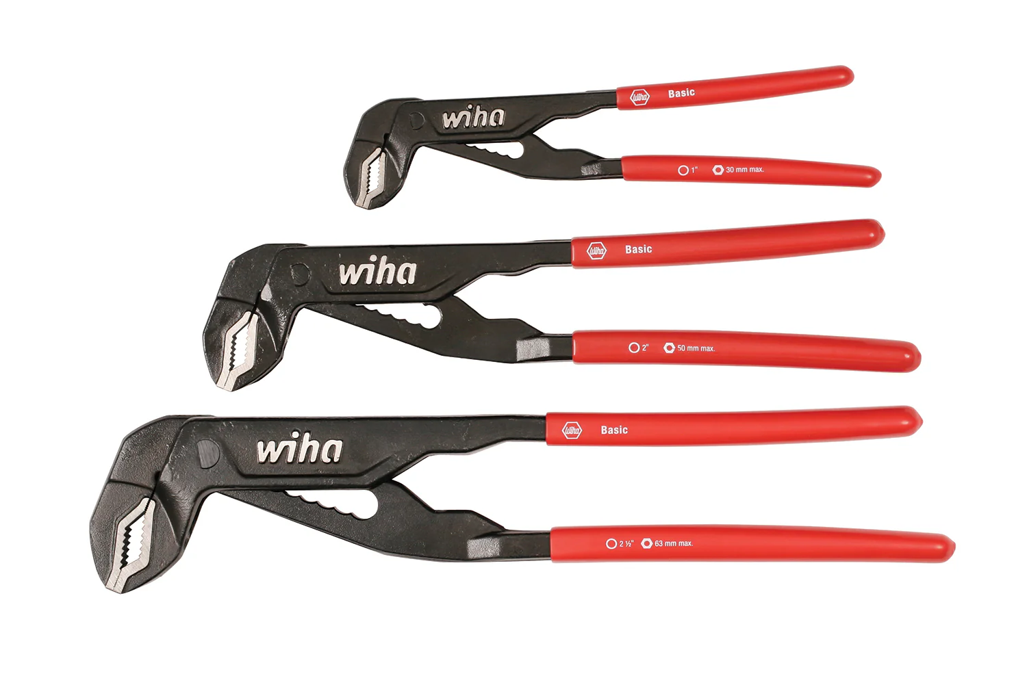WIHA TOOLS 3 Piece Classic Grip Adjustable Box Type Pliers Set - WIH-32670