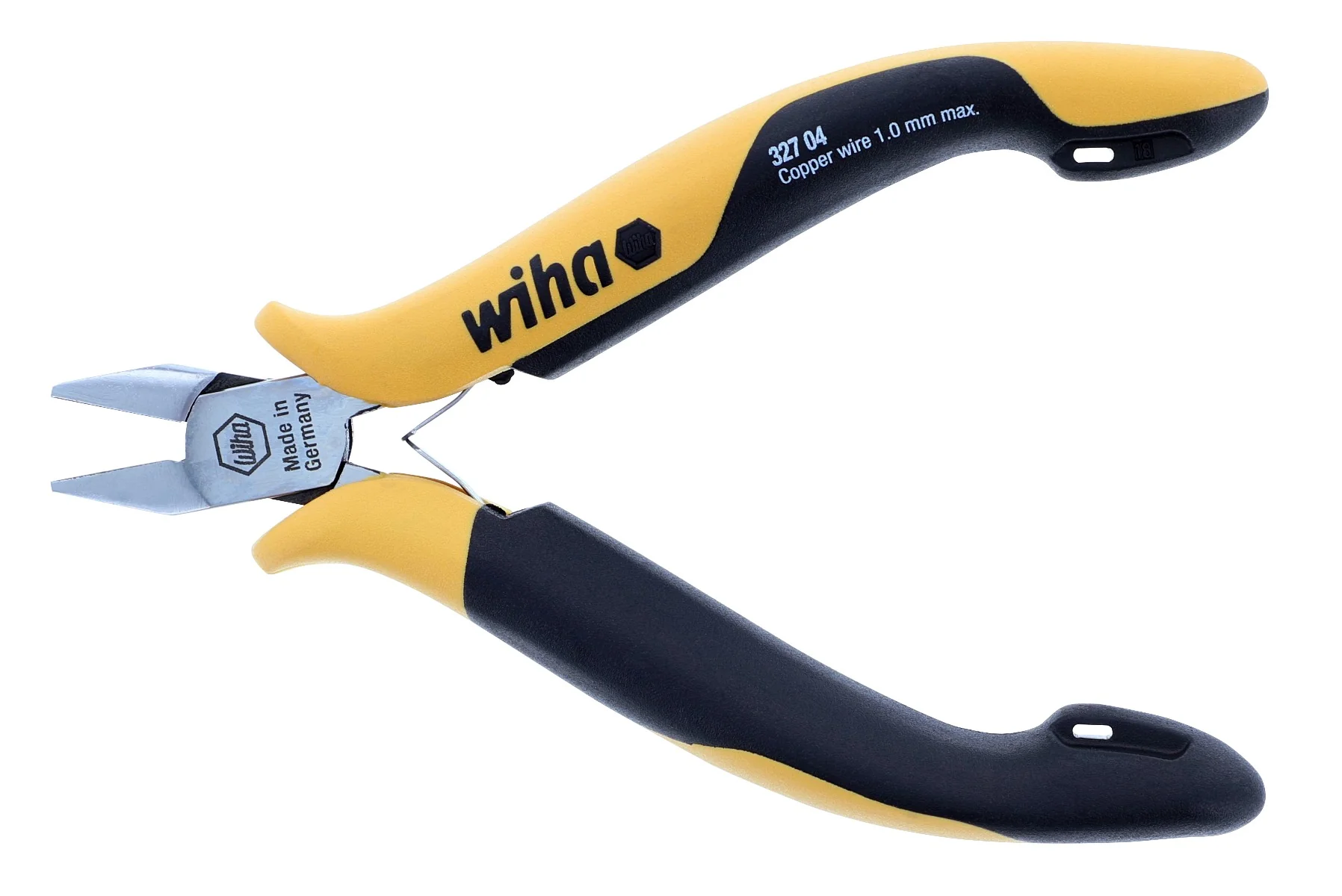 WIHA TOOLS Esd Safe Precision Tapered Head Flush Cutters - 32704 - WIH-32704