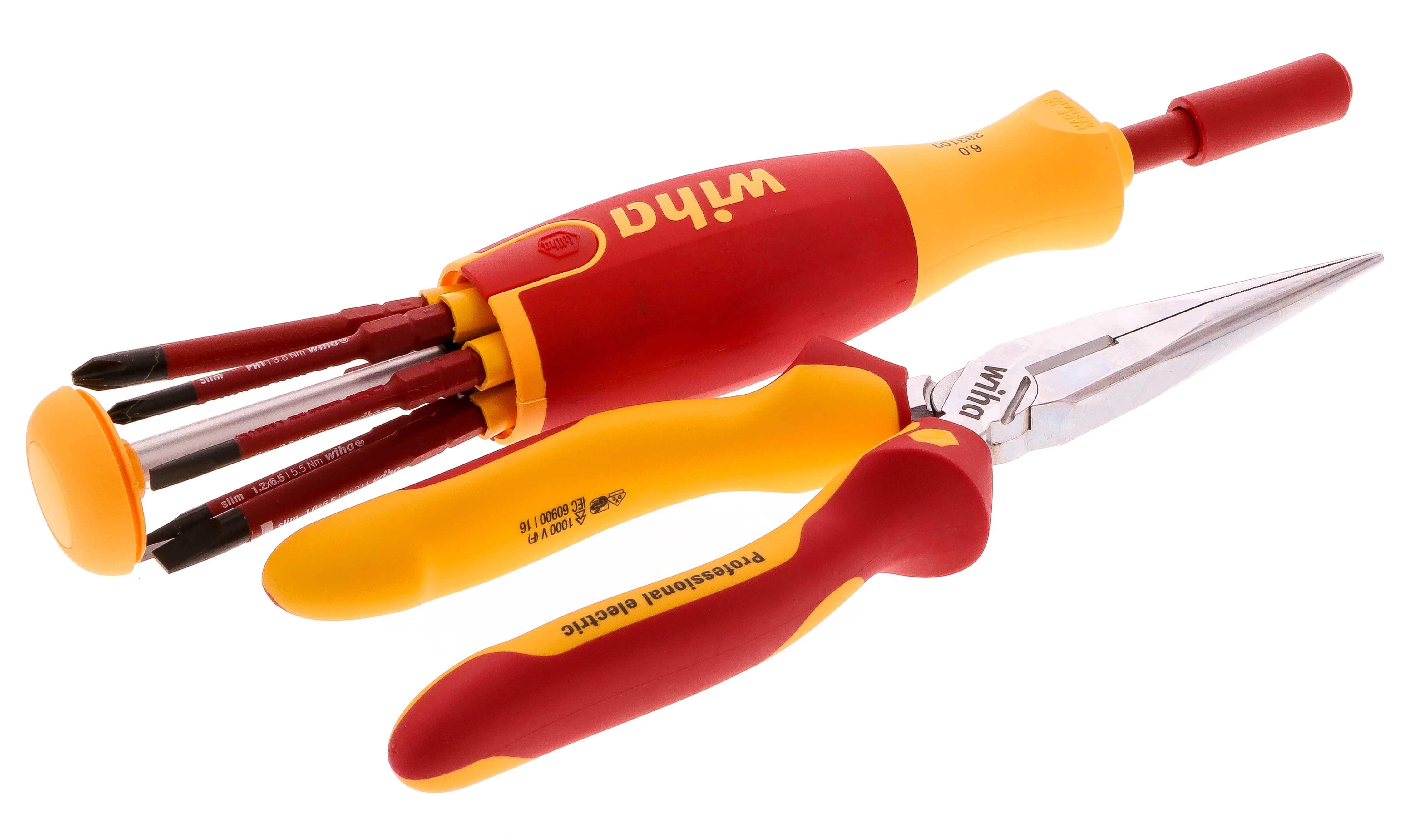 WIHA TOOLS 8 Piece Insulated Slimline Blades And Pliers Set - WIH-32865