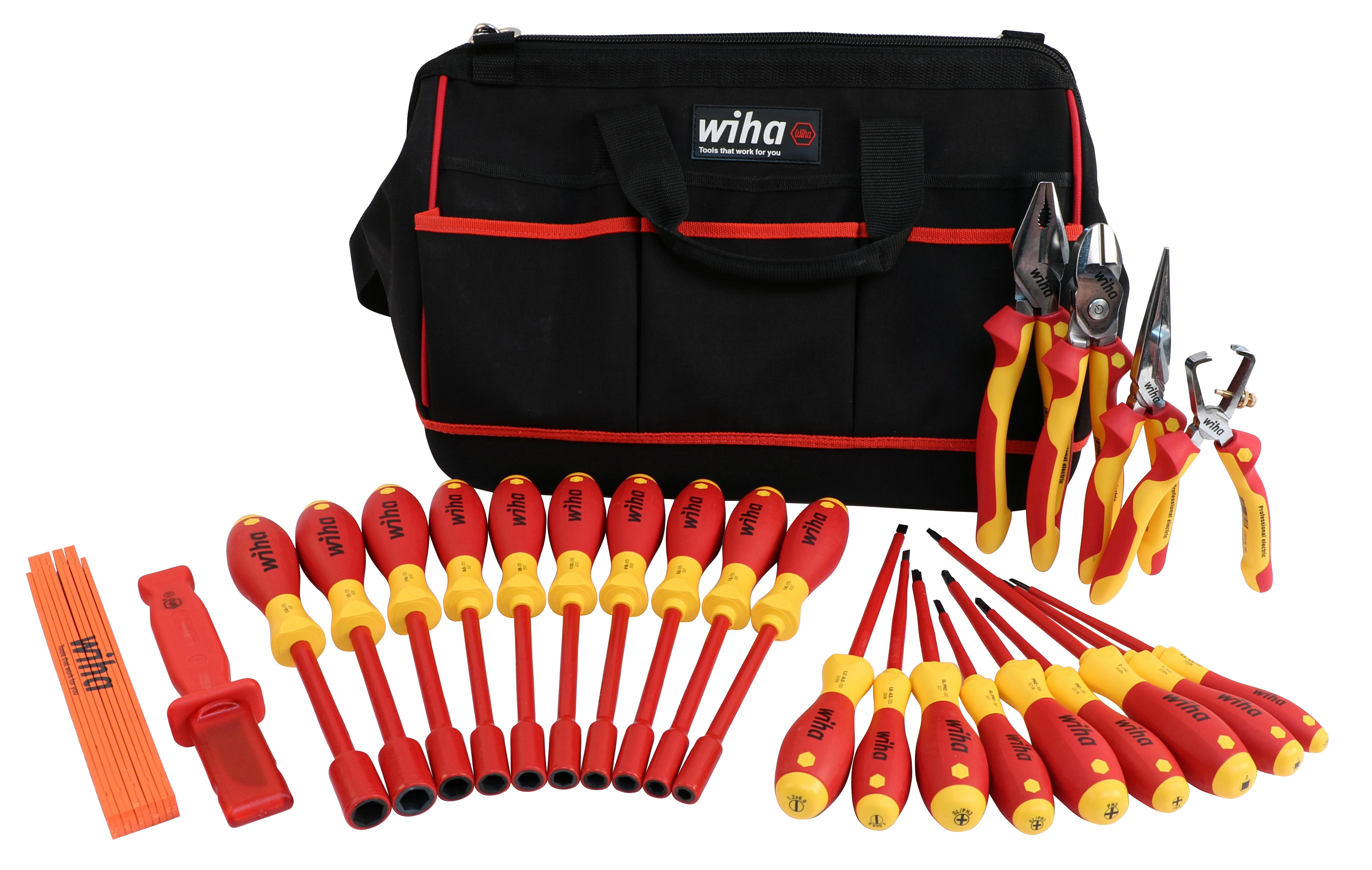 WIHA TOOLS Insulated Pliers-Cutters And Screwdriver Set - 32879 - WIH-32879