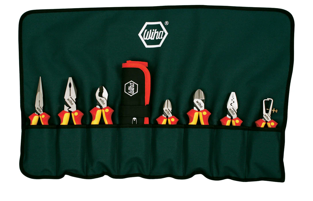 WIHA TOOLS 22 Piece Insulated Industrial Pliers-Cutters Set - WIH-32988