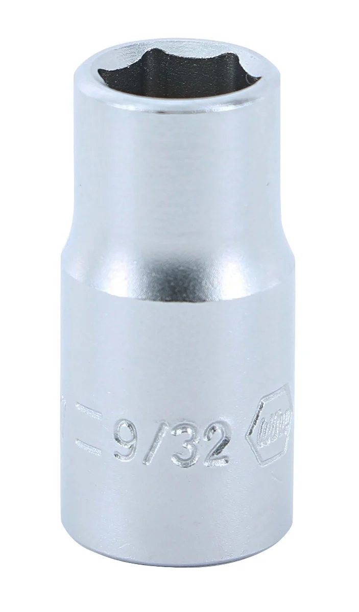 WIHA TOOLS 6 Point - 1/4 Inch Drive Socket - 9/32" X 25Mm - WIH-33309