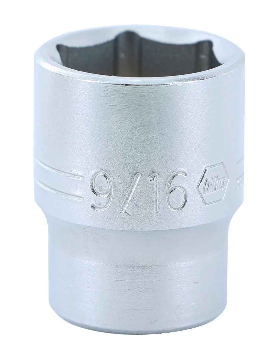 WIHA TOOLS 6 Point - 1/4 Inch Drive Socket - 9/16" X 25Mm - WIH-33315
