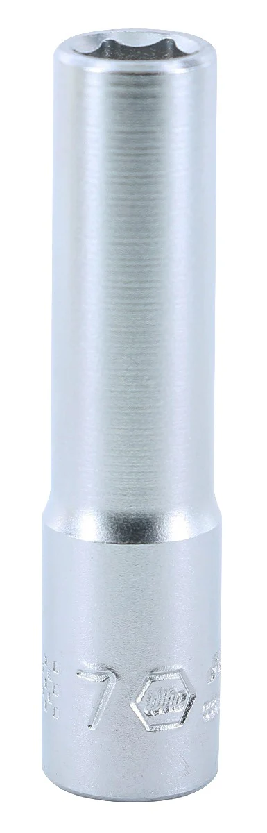 WIHA TOOLS 6 Point - 1/4 Inch Drive Socket - 7.0Mm X 50Mm - WIH-33344