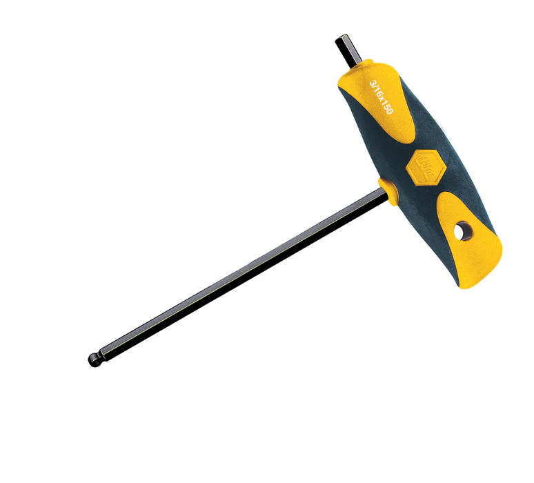 WIHA TOOLS Soft Grip Ball End Hex T-Handle 3/8" - WIH-33440