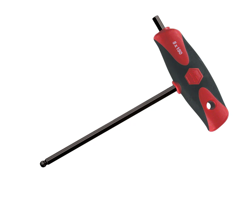 WIHA TOOLS Soft Grip Ball End Hex T-Handle 6.0Mm - WIH-33452