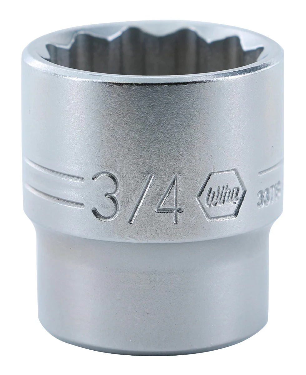 WIHA TOOLS 12 Point - 3/8 Inch Drive Socket - 3/4" - WIH-33718