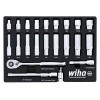 WIHA TOOLS 22 Piece 3/8 Drive Professional Standard And Deep Socket Tray Set - Sae - WIH-33796