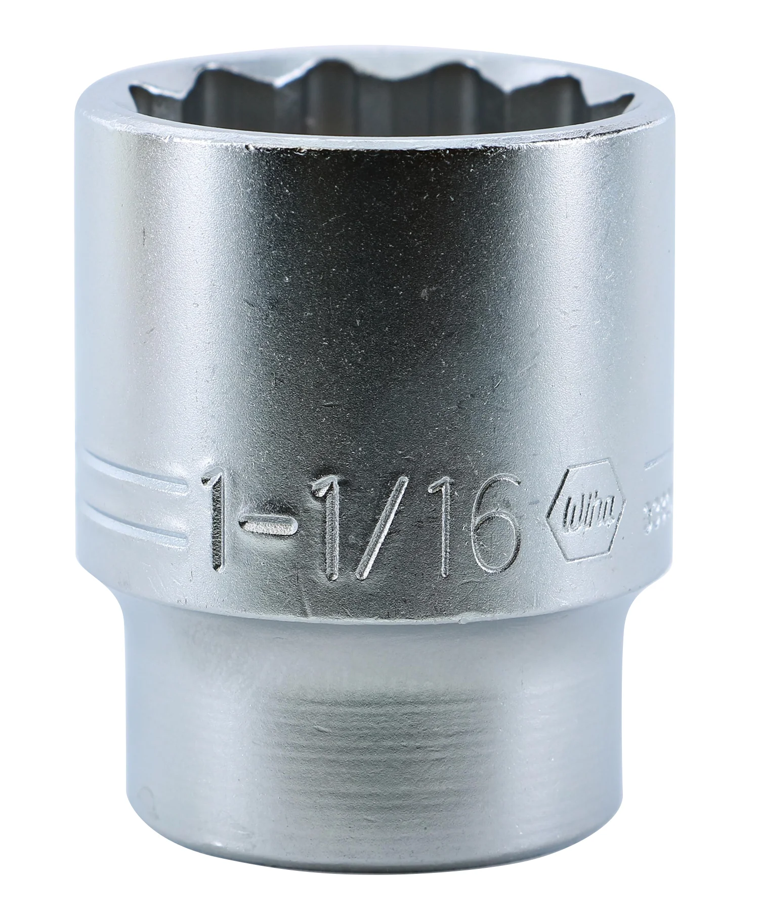WIHA TOOLS 12 Point - 1/2" Drive Deep Socket 1-1/16" - 33820 - WIH-33820