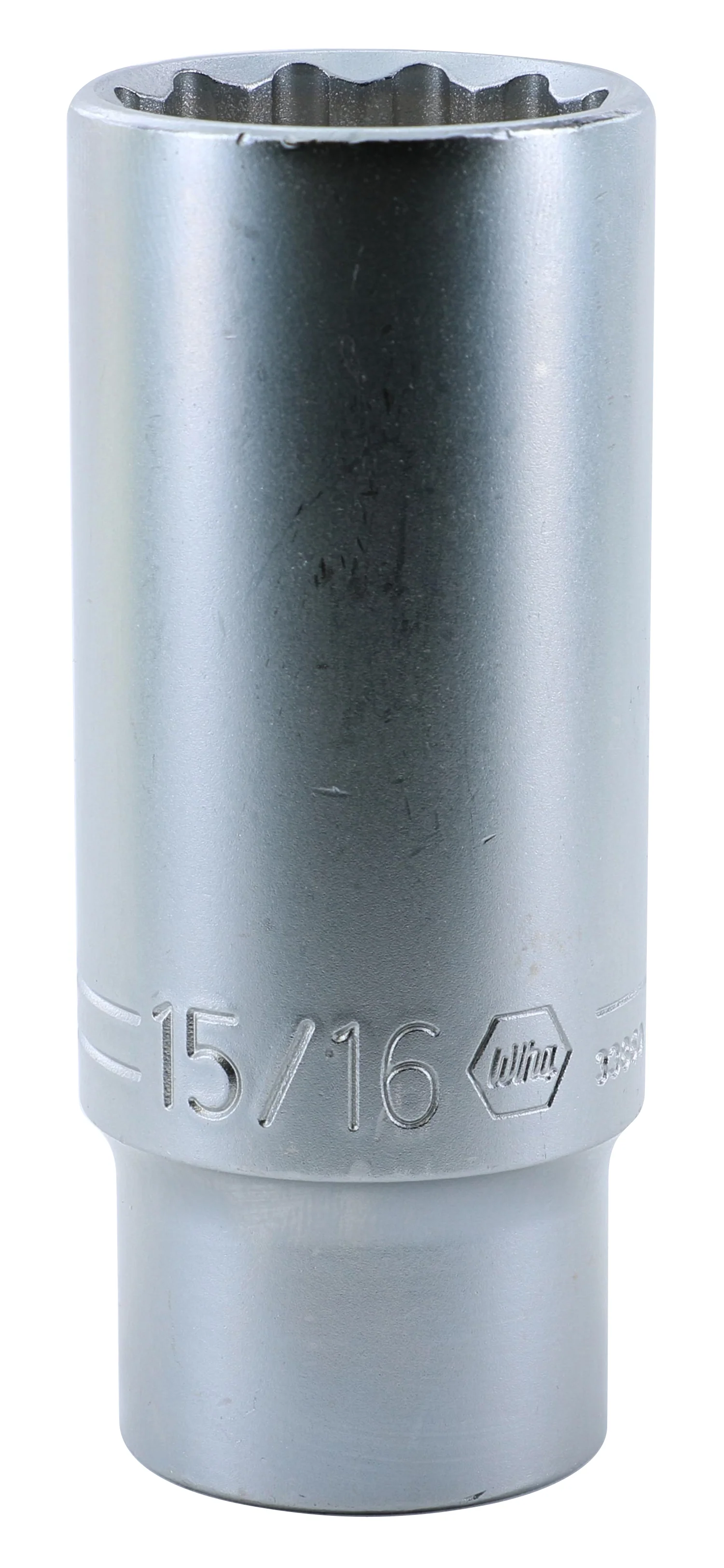 WIHA TOOLS 12 Point - 1/2" Drive Deep Socket 15/16" - 33860 - WIH-33860