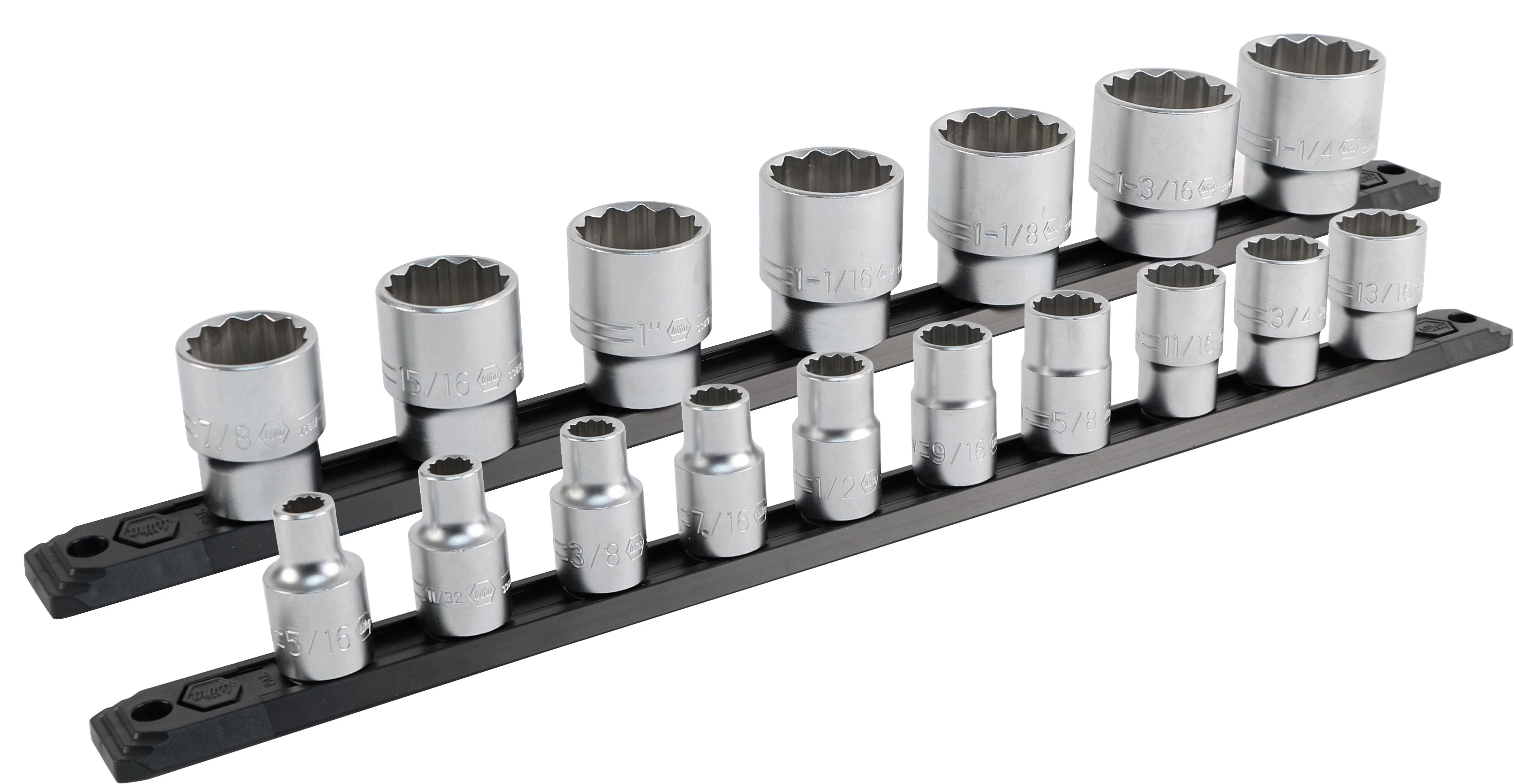 WIHA TOOLS 21 Piece 1/2" Drive Socket Set - Sae - WIH-33890