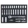 WIHA TOOLS 29 Piece 1/2 Drive Professional Standard And Deep Socket Tray Set - Metricric - WIH-33895