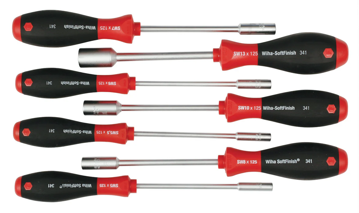 WIHA TOOLS 7 Piece Softfinish Nut Driver Set - Metricric - WIH-34194