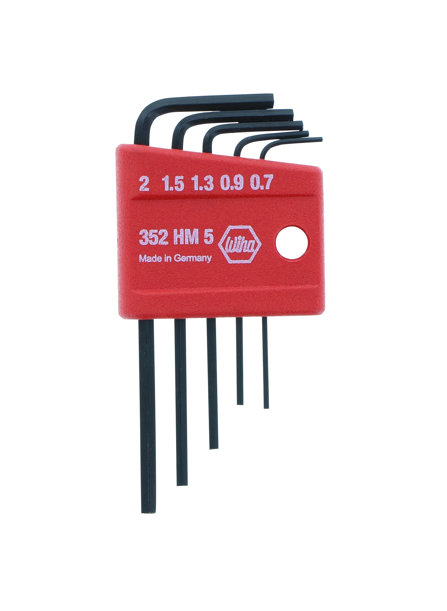 WIHA TOOLS 5 Piece Mini Hex L-Key Short Arm Set - Metricric - WIH-35392