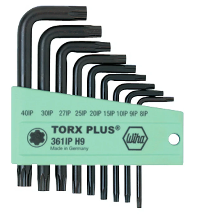 WIHA TOOLS 9 Piece Torxplus L-Key Short Arm Set - WIH-36199
